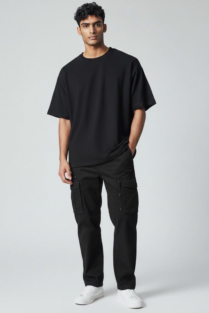 Men’s Cargo Trousers Stretch Utility Workwear Pants