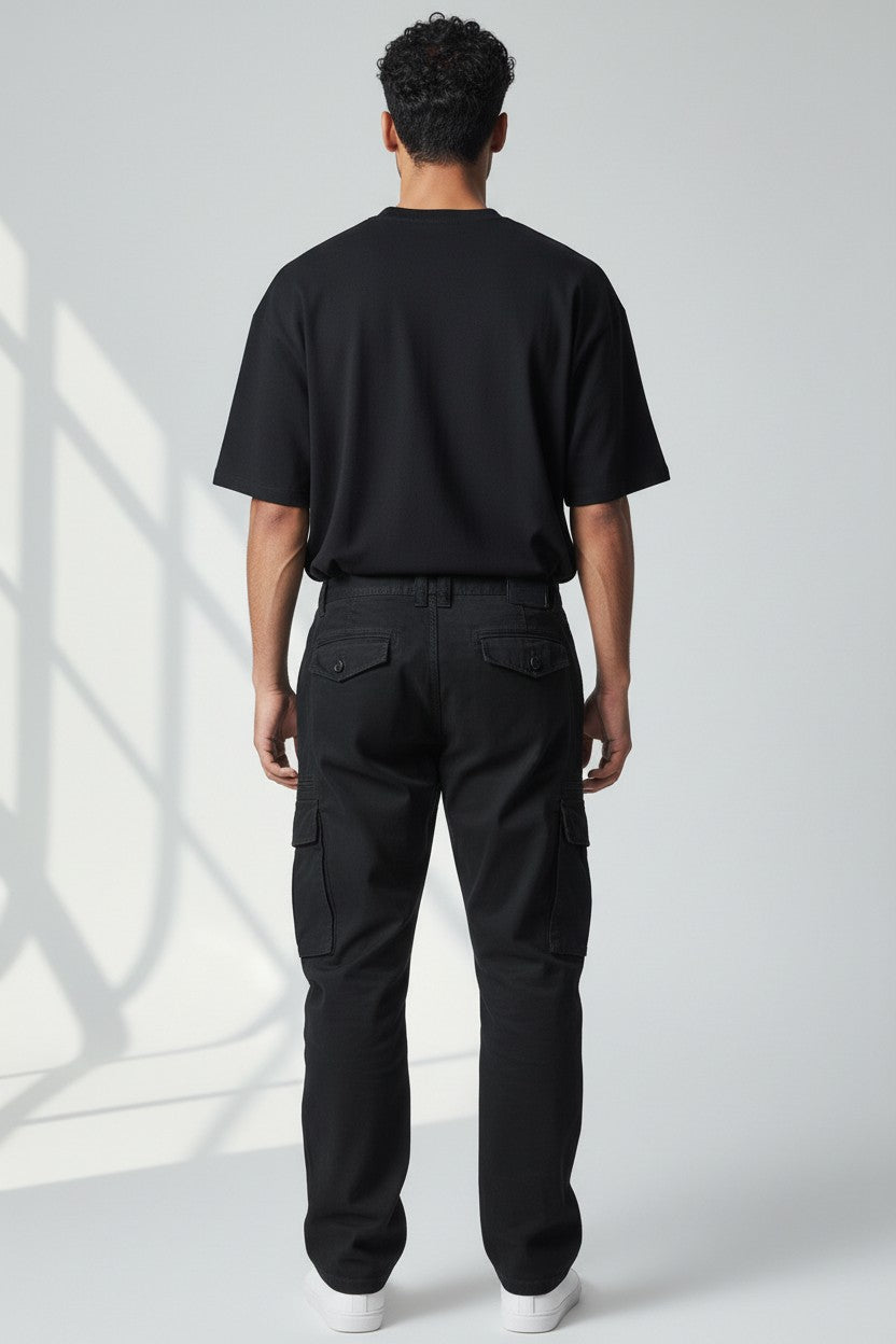 Men’s Cargo Trousers Stretch Utility Workwear Pants