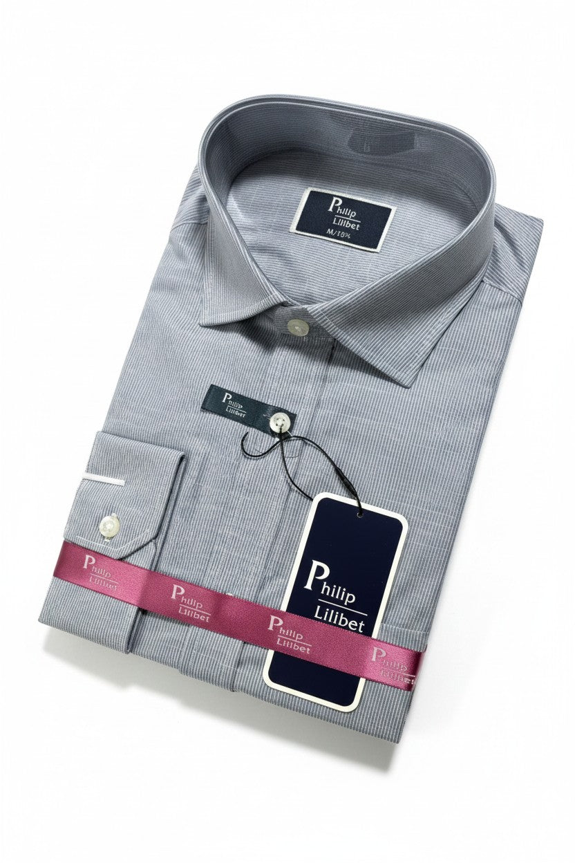 Men's Premium Cotton Check Long Sleeve Shirt