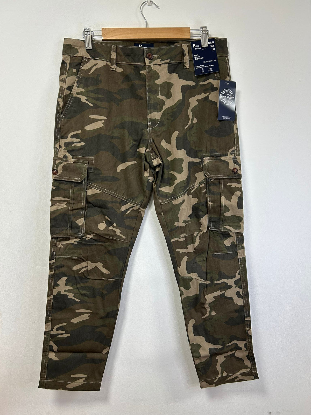 Men's Slim Fit 7-Pocket Cargo Trousers Pack of 12 pcs