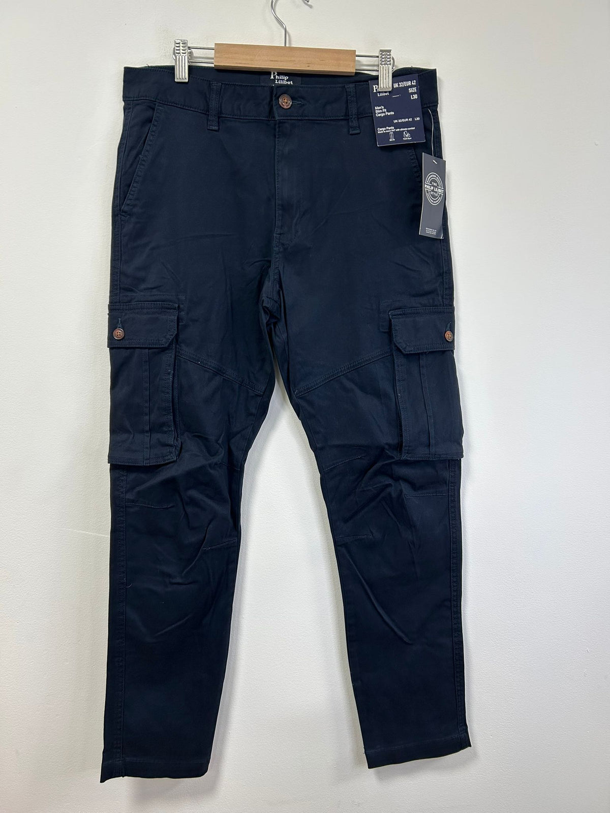 Men's Slim Fit 7-Pocket Cargo Trousers Pack of 12 pcs