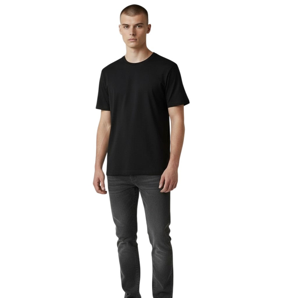 Mens T shirt Plain Essential 100% Cotton Short Sleeves Quality Solid Tee