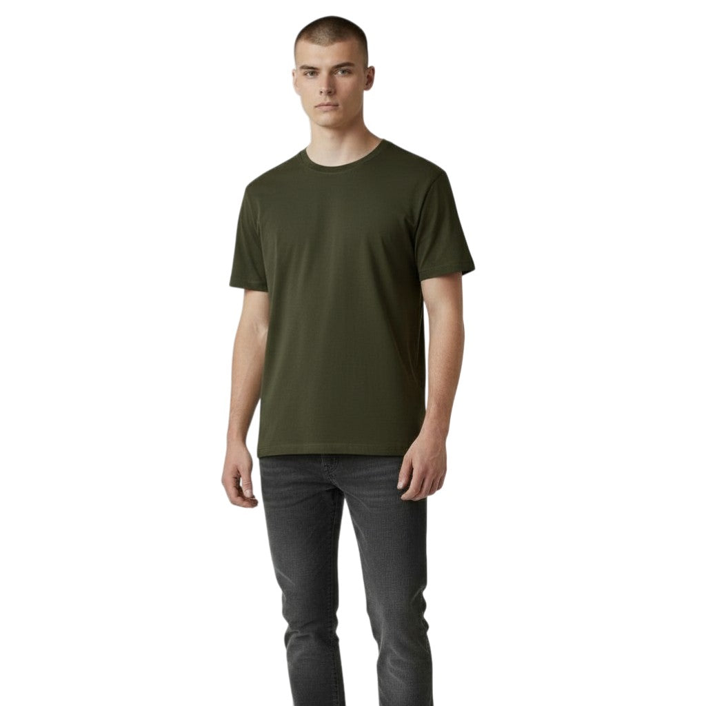 Mens T shirt Plain Essential 100% Cotton Short Sleeves Quality Solid Tee