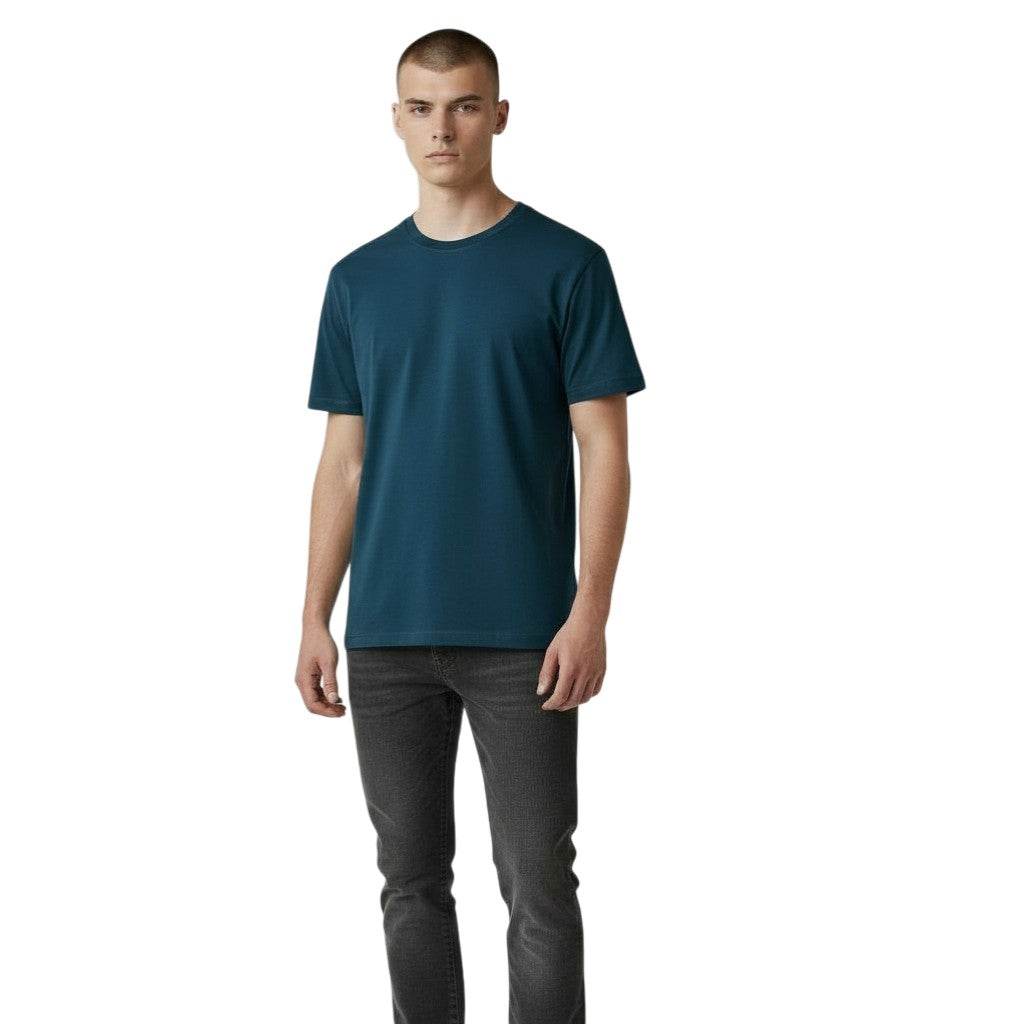 Mens T shirt Plain Essential 100% Cotton Short Sleeves Quality Solid Tee