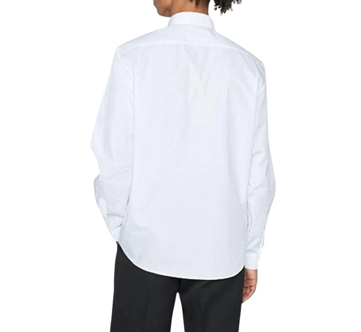 Boys White Long Sleeve School Uniform Shirt