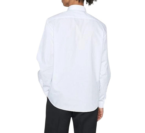 Boys White Long Sleeve School Uniform Shirt