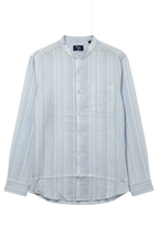 Men's Linen Blend Long Sleeve Casual Shirt